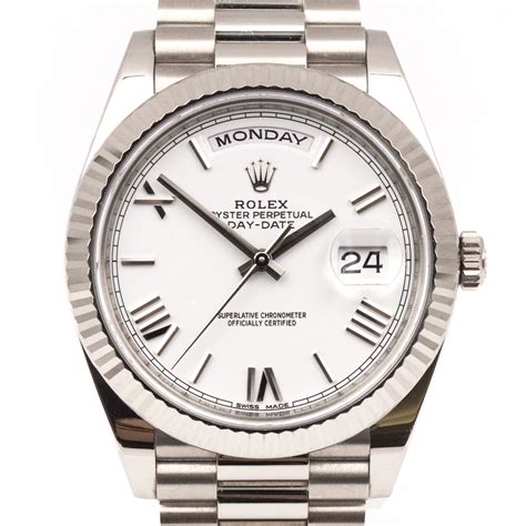 rolex datejust bracciale president|Rolex presidential white gold price.